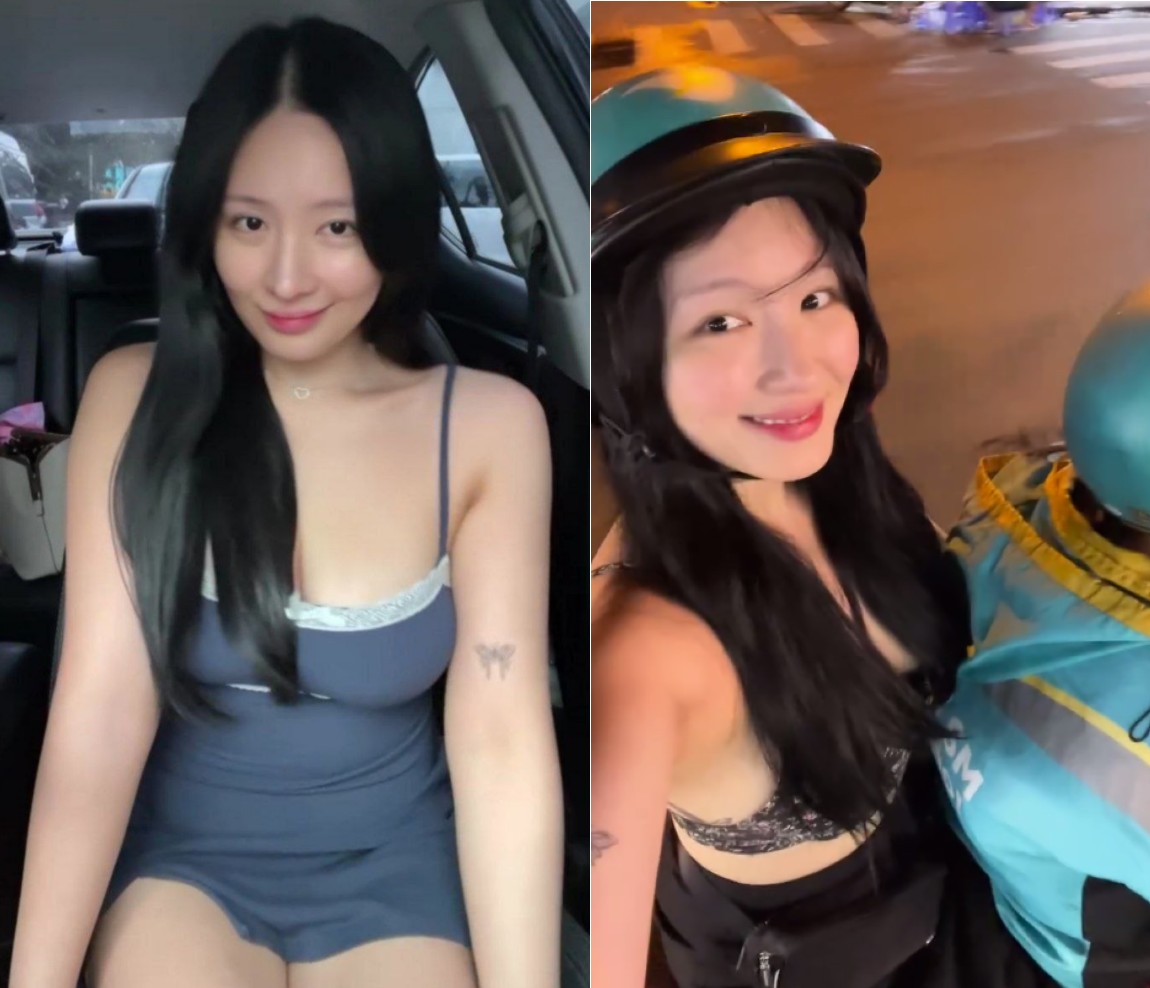 Kim Chi lái xe đến nơi hàng khủng đợi sẵn