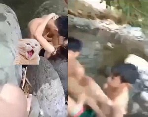 tập hợp các bạn trẻ địt nhau bên bờ suối